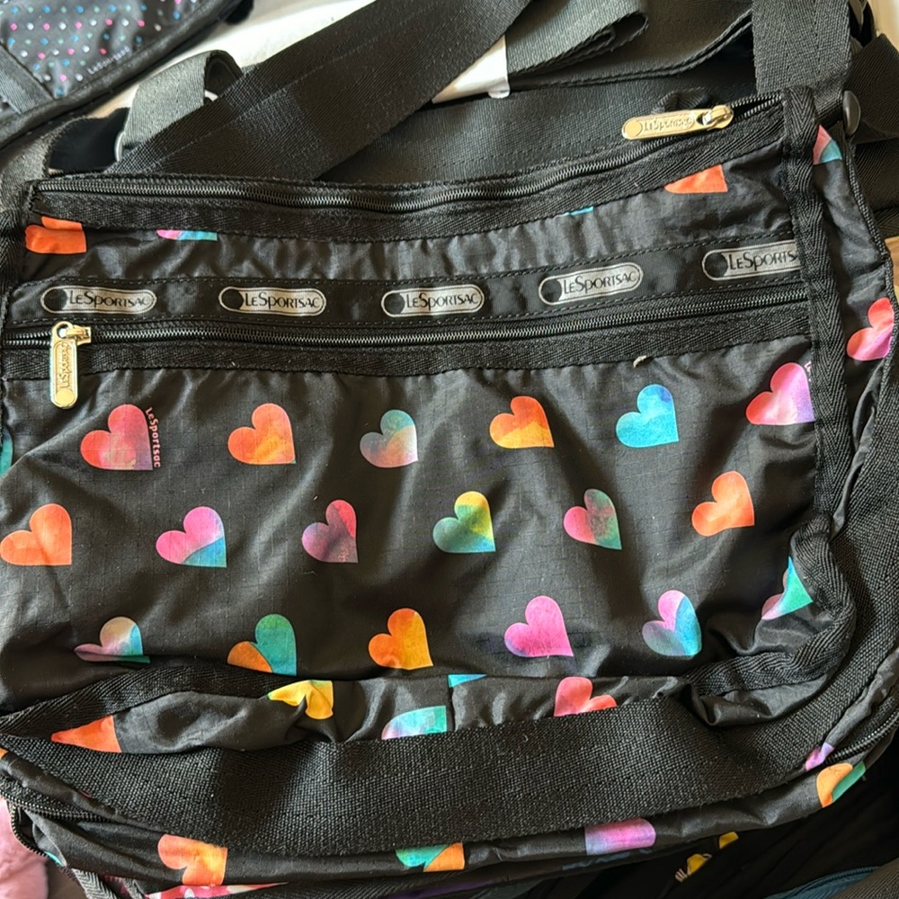Rainbow hearts LeSportSac